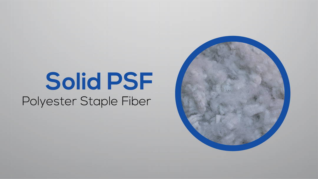 solid polyester staple fiber